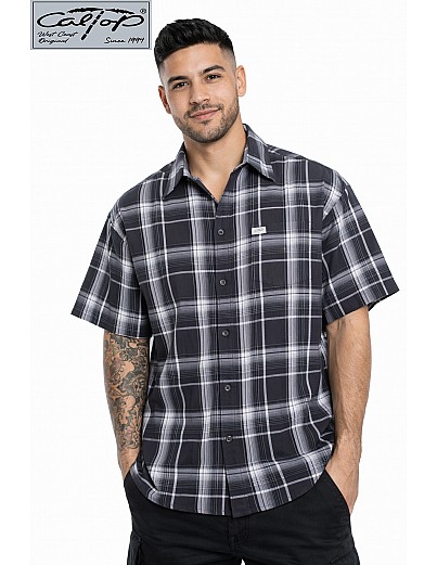 1000 S/S Plaid Color Base : Charcoal-White